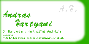 andras hartyani business card